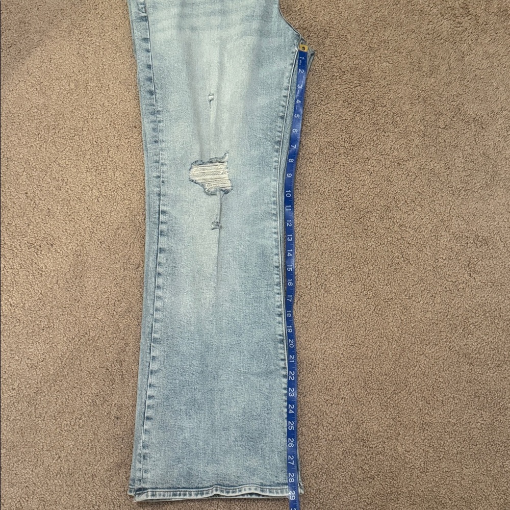 Express Light Blue Flared Low Rise Jeans NWT